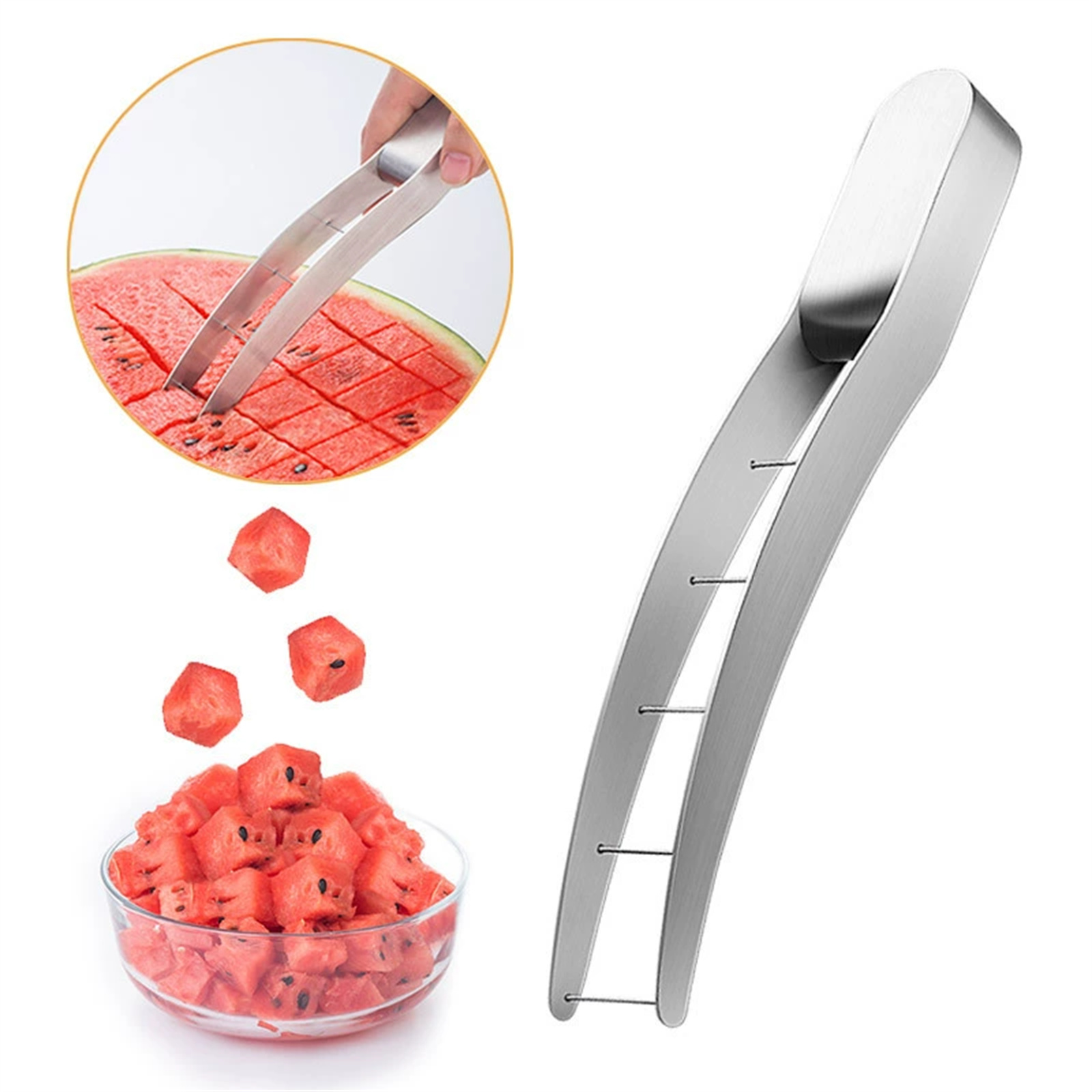 Watermelon Slicer Cutter - 스테인리스 스틸 수박 슬라이서 커터 도구,