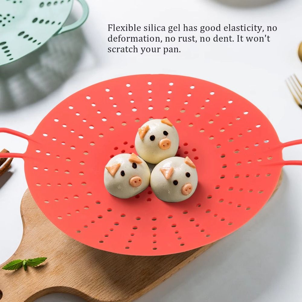 Silicone Steamer Basket - 재사용 가능한 실리콘 찜기 바구니, 논스틱