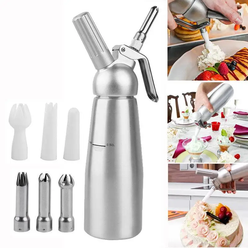 Kitchen Gadgets Under 500 - 500/1000ml 순수 알루미늄 크림 건 샹티이