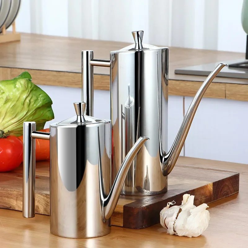 Kitchen Gadgets Under 500 - 스테인리스 스틸 올리브 오일 병, 식초