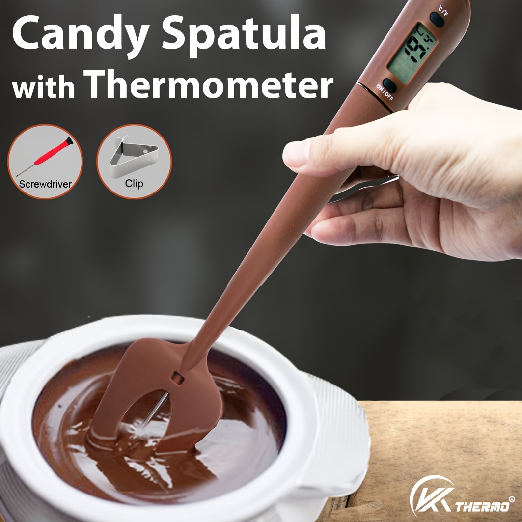 Kitchen Gadgets Under 100 - 디지털 온도계가 있는 디지털 캔디 스패출러
