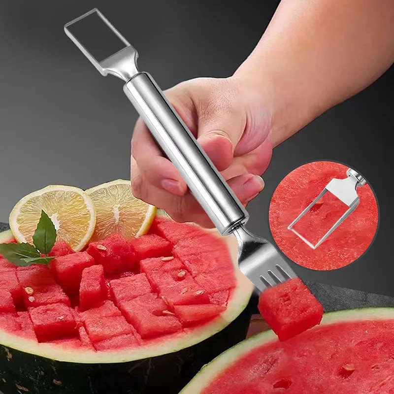 다목적 휴대용 2In1 수박 슬라이서 포크 수박 슬라이 - Watermelon Slicer Cutter 리뷰 및 가격