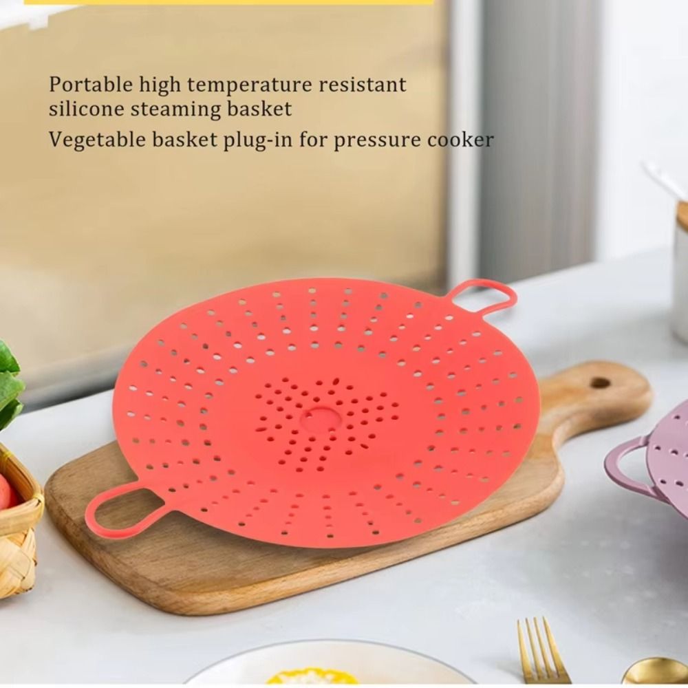 재사용 가능한 실리콘 찜기 바구니, 논스틱 내열 식품  - Silicone Steamer Basket 리뷰 및 가격