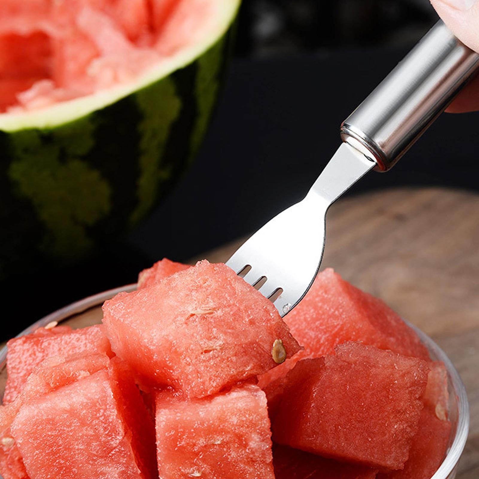 수박 슬라이서 더블 헤드 키친 포크 스테인레스 스틸 과 - Watermelon Slicer Cutter 리뷰 및 가격