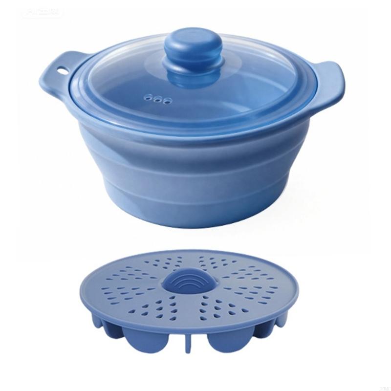 작은 부엌에 이상적인 전자 레인지 용 공간 절약형 실리 - Silicone Steamer Basket 리뷰 및 가격