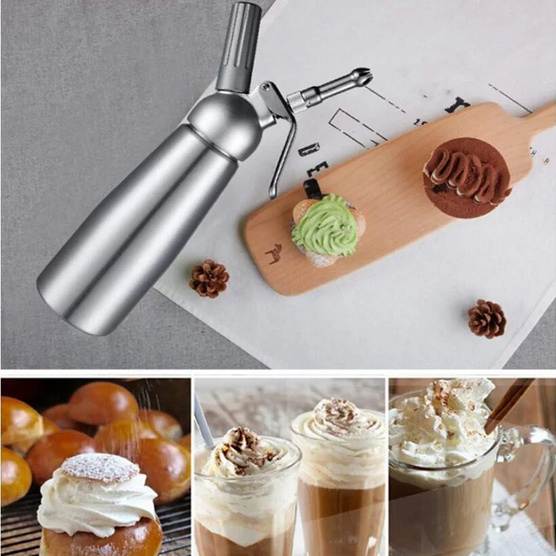 500/1000ml 순수 알루미늄 크림 건 샹티이 사이 - Kitchen Gadgets Under 500 리뷰 및 가격