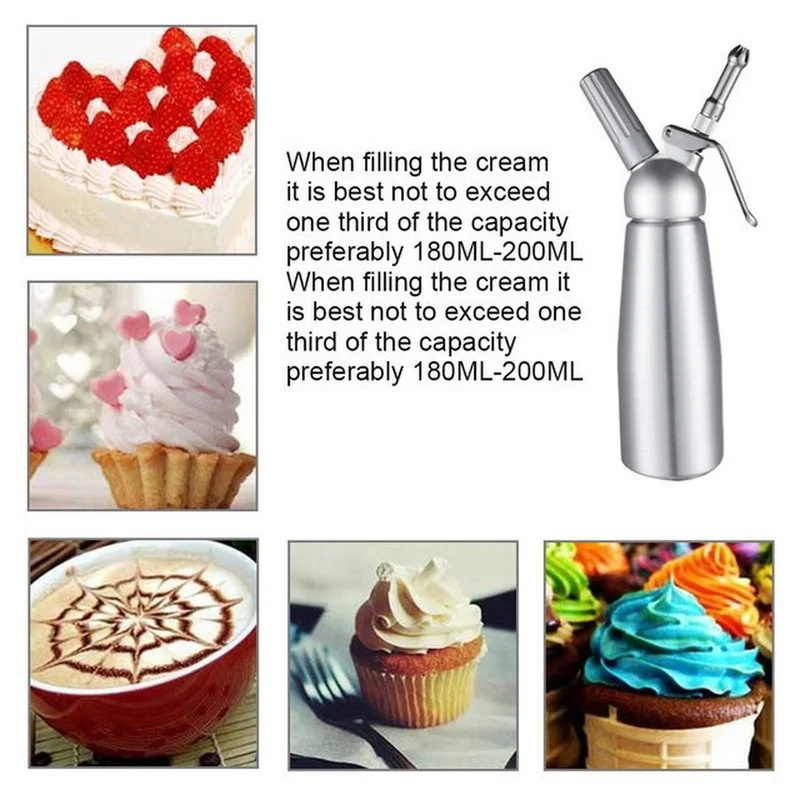 500/1000ml 순수 알루미늄 크림 건 샹티이 사이 - Kitchen Gadgets Under 500 리뷰 및 가격