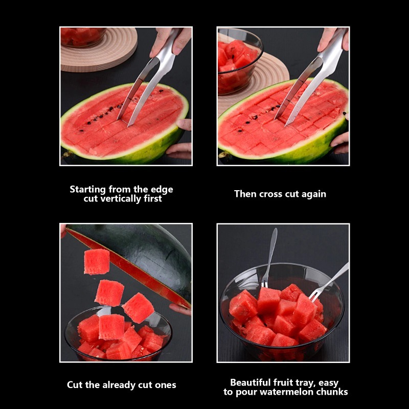 가정용 수박 큐브 절단 도구, 스테인레스 스틸 과일 슬 - Watermelon Slicer Cutter 리뷰 및 가격