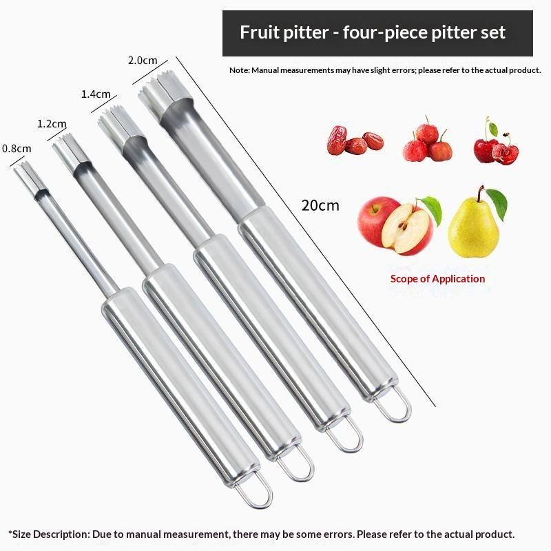 4pcs 과일 코어 제거기 커터 주방 도구 스테인레스  - Kitchen Gadgets Usa 리뷰 및 가격