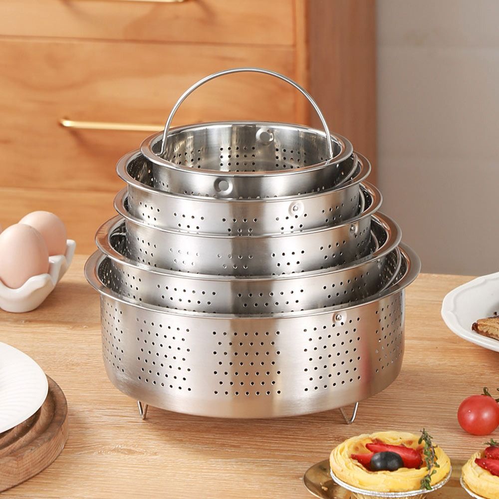 실리콘 손잡이가 달린 스테인리스 스틸 음식 스티머, 주 - Silicone Steamer Basket 리뷰 및 가격