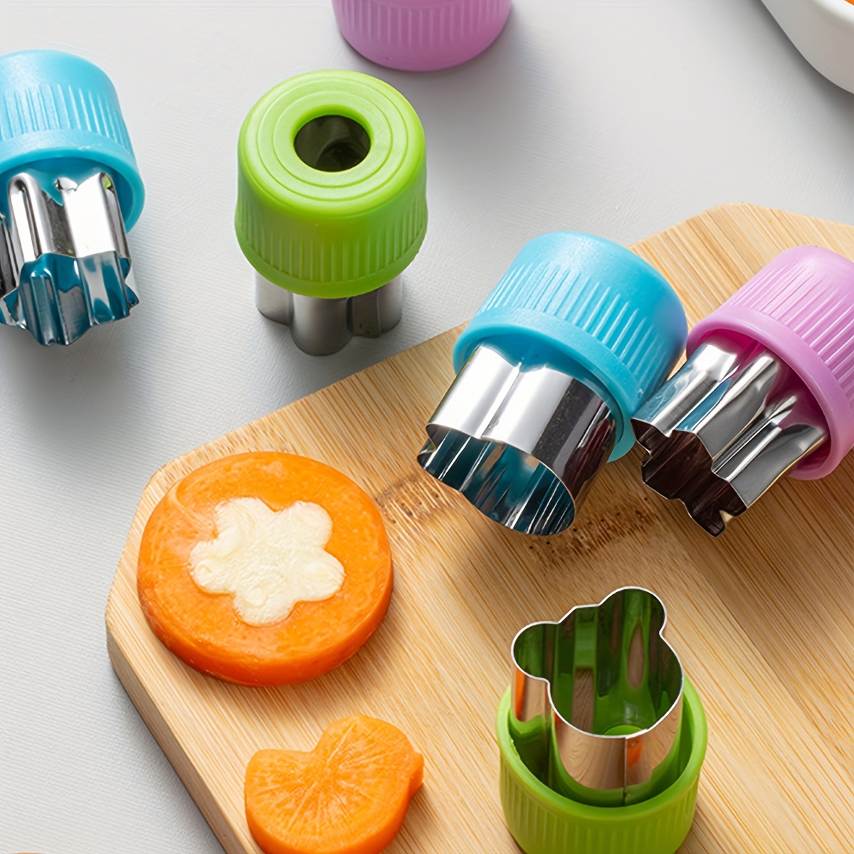 스타 하트 모양 야채 커터 플라스틱 손잡이 3Pcs 휴 - Vegetable Kitchen Gadgets 리뷰 및 가격