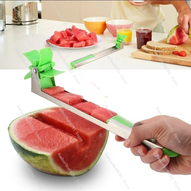 수박 커터 풍차 디자인 가정용 스테인리스 수박 큐브 커 - Watermelon Slicer Cutter 리뷰 및 가격