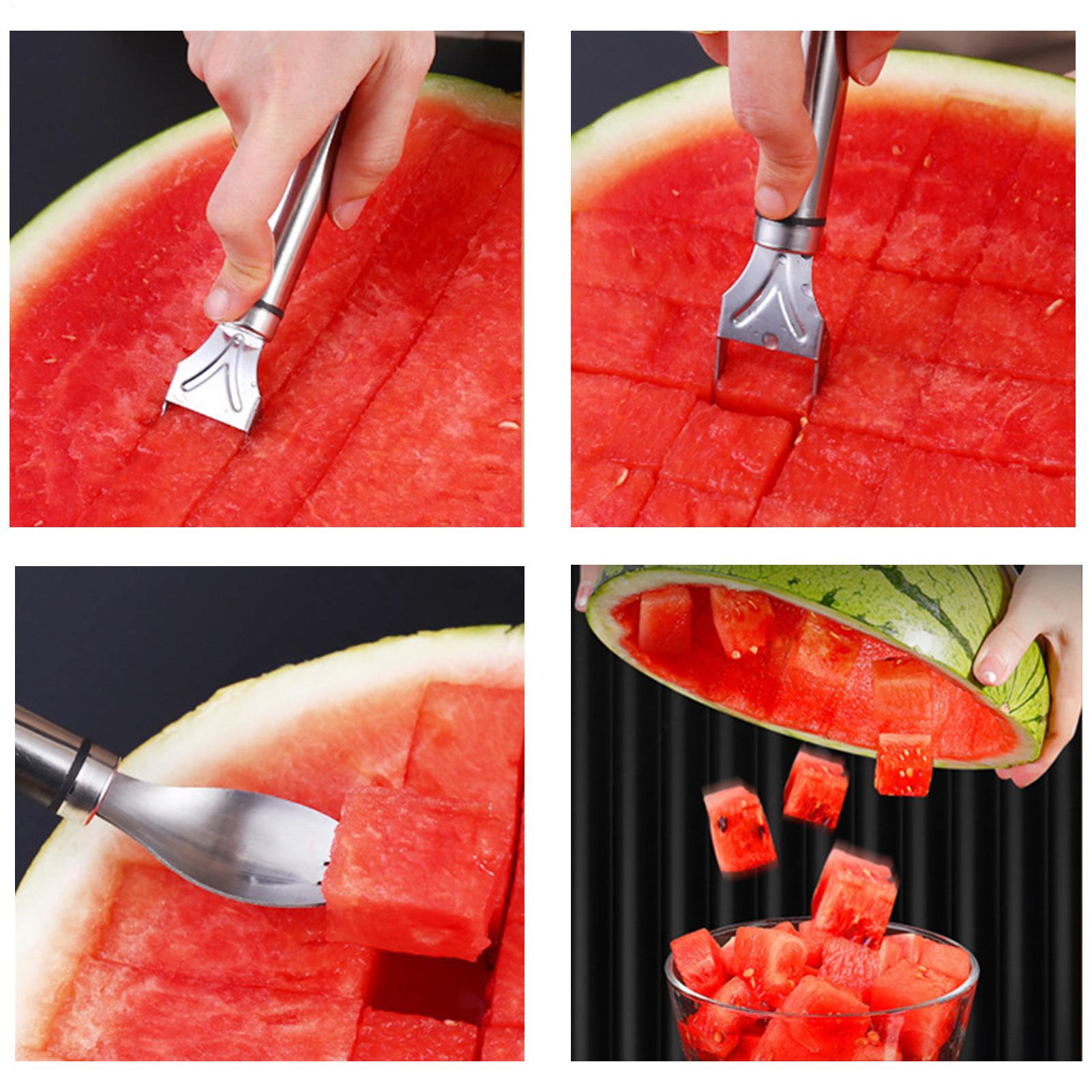 수박 슬라이서 커터 도구 2-in-1 포크 슬라이서 과 - Watermelon Slicer Cutter 리뷰 및 가격