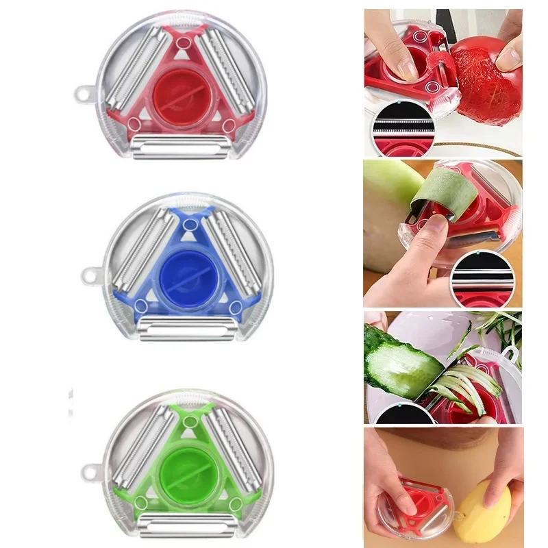 1PC 트리오 필러 세트 야채 필러 슬라이서 슈레더 다 - Vegetable Kitchen Gadgets 리뷰 및 가격