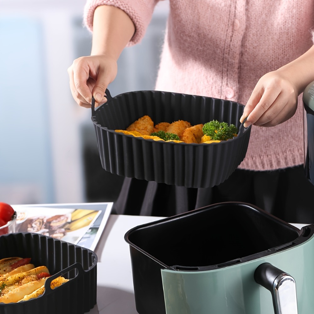 에어프라이어 실리콘 라이너 사각형 재사용 가능 논스틱  - Silicone Steamer Basket 리뷰 및 가격