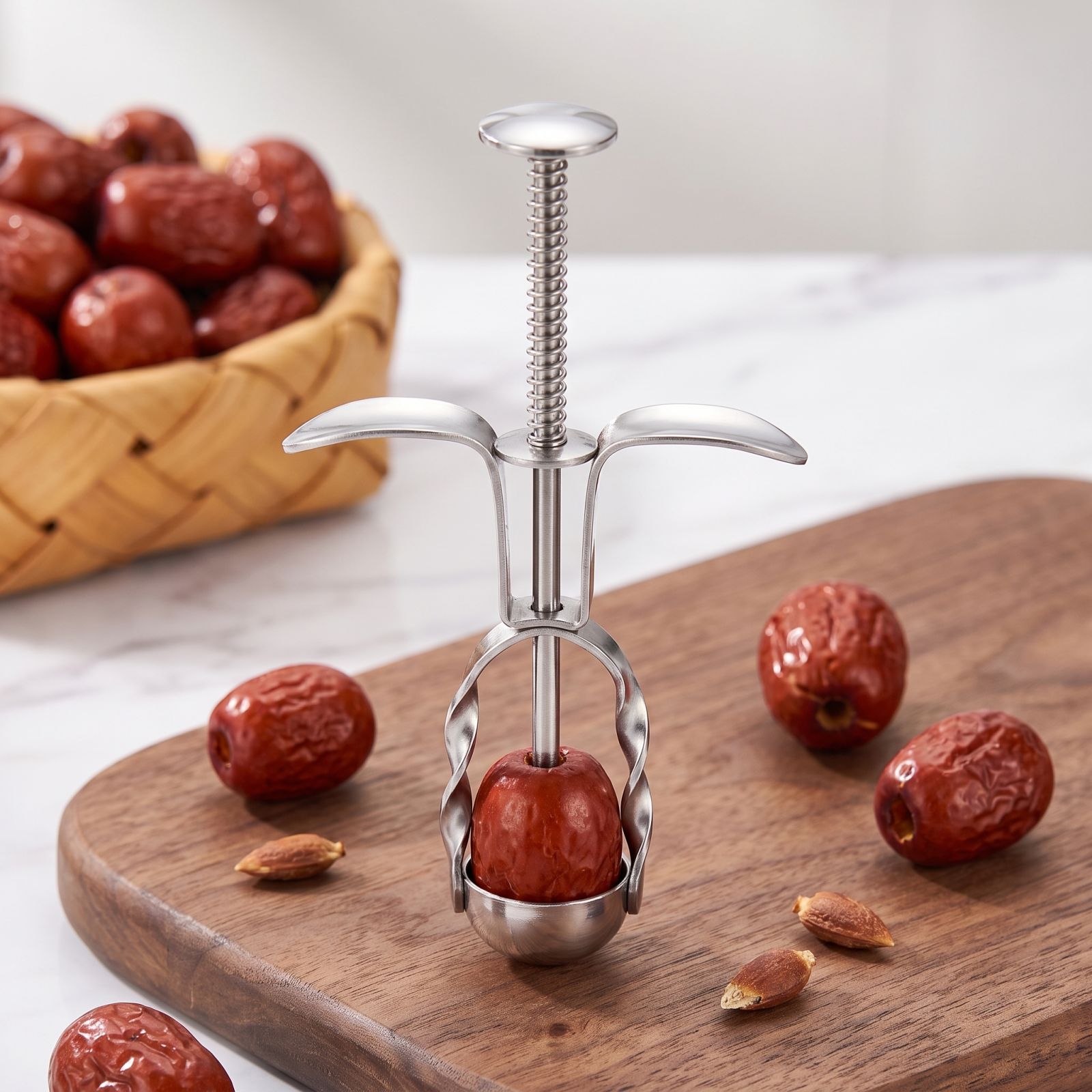 스테인리스 스틸 대추 씨 제거 도구 베이킹, 요리 및  - Kitchen Gadgets Usa 리뷰 및 가격